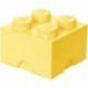 LEGO Storage Brick Boîte de Rangement jaune pastel x4
