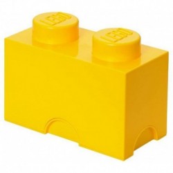 LEGO Storage Brick Boîte de Rangement jaune x2