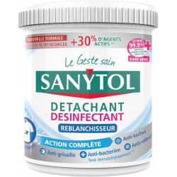 Sanytol Détachant Désinfectant Reblanchisseur Action Complète Maxi Format 450g (lot de 2)