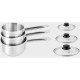 Arthur Martin Set de 3 casseroles inox induction avec couvercles verre