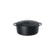 Kuchenprofi cocotte ovale en fonte émaillée 31cm noir - 0402001031