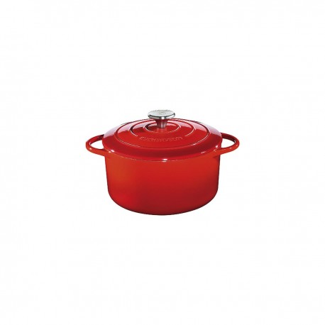 Kuchenprofi cocotte ronde en fonte émaillée 22cm rouge - 0401001422