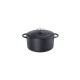 Kuchenprofi cocotte ronde en fonte émaillée 22cm noir - 0401002022