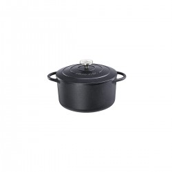 Kuchenprofi cocotte ronde en fonte émaillée 22cm noir - 0401002022