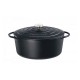 Kuchenprofi cocotte ovale en fonte émaillée 33cm noire - 0402001033