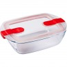 Pyrex Plat rectangulaire avec couvercle vapeur 23x15cm Cook & Store Plus