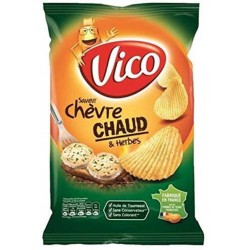 Vico Chips Chèvre Chaud Et Herbes120g (lot de 6)