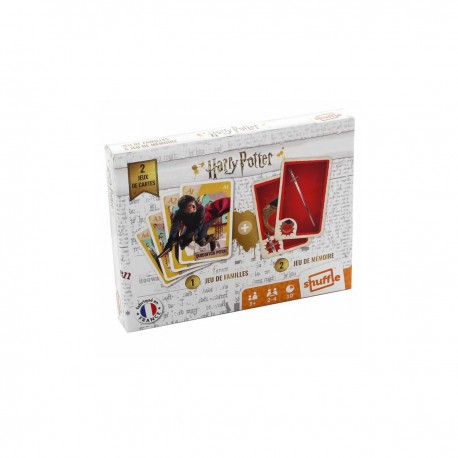 Shuffle Go Duo pack HARRY POTTER - 1 jeu de familles et 1 jeu de mémoire