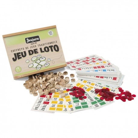 Jeujura Coffret en bois : Loto