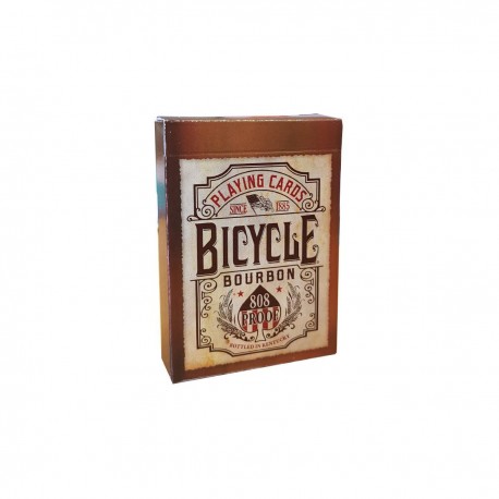 Bicycle Bicycle BOURBON - Jeu de 56 cartes toilées plastifiées - format poker - 2 index standards