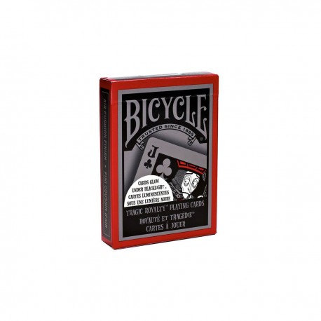 Bicycle Bicycle TRAGIC ROYALTY - Jeu de 54 cartes toilées plastifiées - format poker - 2 index standards