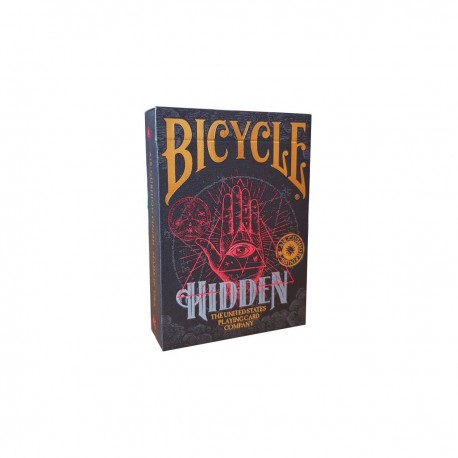 Bicycle Bicycle HIDDEN - Jeu de 56 cartes toilées plastifiées - format poker - 2 index standard