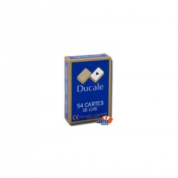 Ducale Ducale de luxe - jeu de 54 cartes cartonnées plastifiées - format bridge - 4 index standards