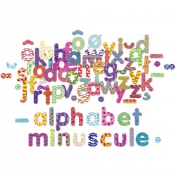 Vilac Magnets Alphabet Minuscule : 81 pièces en bois