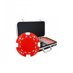 JAA Mallette Premium de 300 jetons de poker JAA - en ABS insert métallique 12g - avec accessoires