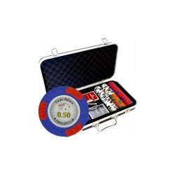 Las Vega Mallette Premium de 300 jetons de poker Las VegaS - version CASH GAME - en clay composite 14g - avec accessoires