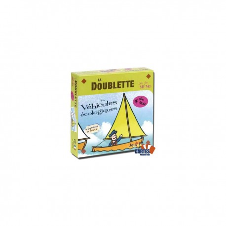 Jeux Fk La Doublette Les Véhicules écologiques - jeu de 32 cartes cartonnées plastifiées - 58 x 58 mm