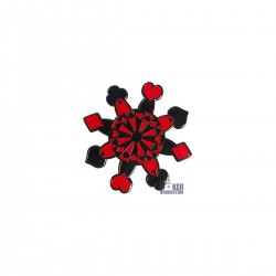 Poker Weight Card-Guard SNOWFLAKE en laiton- spinner