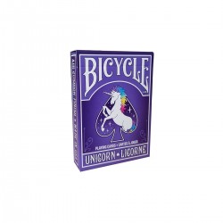 Bicycle Bicycle UNICORN - Jeu de 56 cartes toilées plastifiées - format poker - 2 index standard