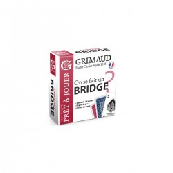 Grimaud On se fait un Bridge ? - coffret Grimaud Origine - 2 jeux de 54 cartes cartonnées plastifiées - un carnet de score