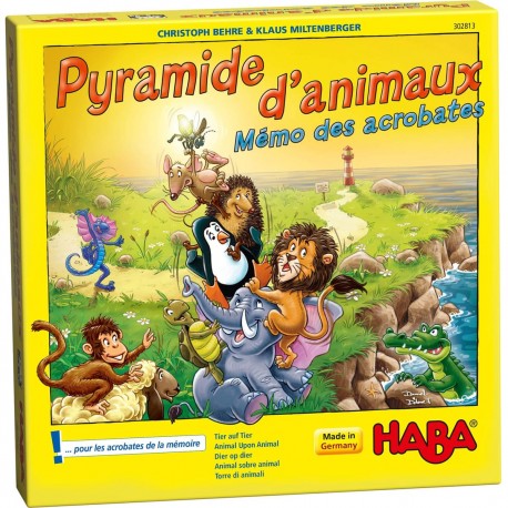 HABA Pyramide d'animaux : Mémo des acrobates