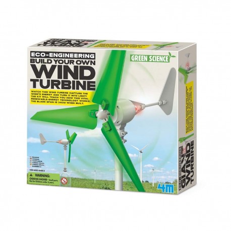 4m - Kidz Labs Kit de fabrication Green Science : Eolienne