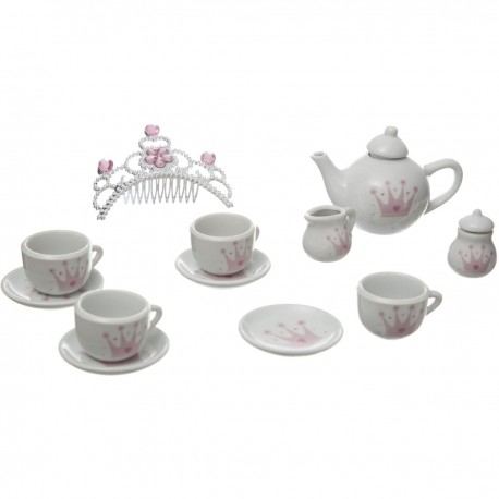 Be Toys Service à thé enfant en porcelaine - 14 Pièces - Rose