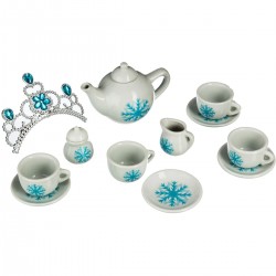 Be Toys Service à thé enfant en porcelaine - 14 Pièces - Bleu