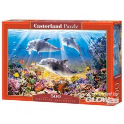 Puzzle Dolphins Underwater, Puzzle 500 pièces