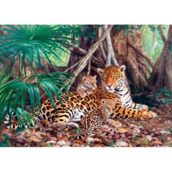 Puzzle Jaguars dans la jungle