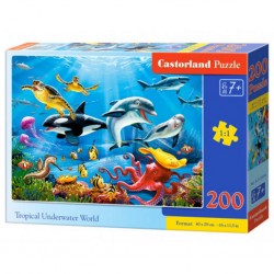 Puzzle Monde sous-marin tropical, Puzzle 200 couleurs