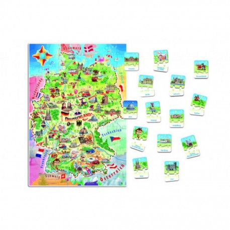 Puzzle Carte de l'Allemagne