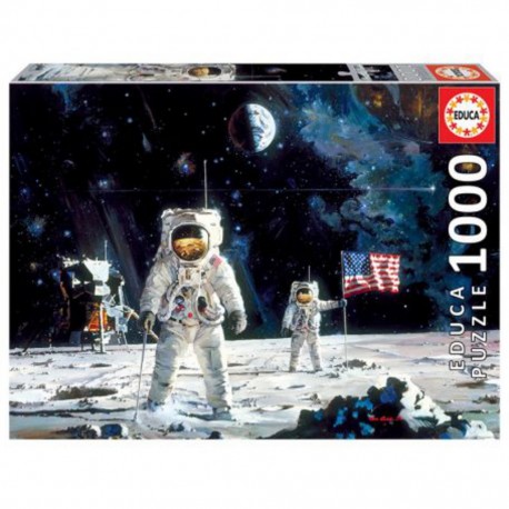 Puzzle 1000 FIRST MEN ON THE MOON, ROBERT MCCALL