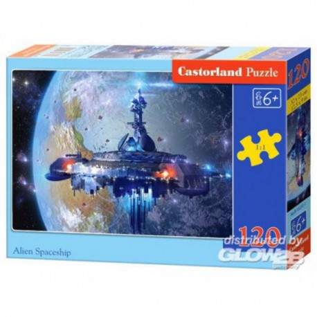 Puzzle Alien Spaceship, puzzle 120 pièces