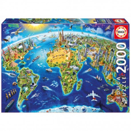 Puzzle Symboles du monde