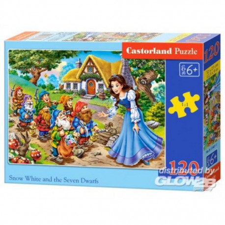 Puzzle Blanc de neige a.the Seven Dwarfs, Puzzle120 parties