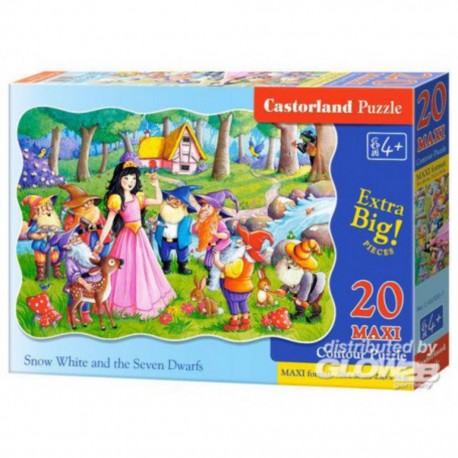 Puzzle Blanche-Neige et les Sept Nains, Puzzle 20 pièces maxi