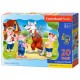 Puzzle Trois petits cochons, Puzzle 20 couleurs maxi