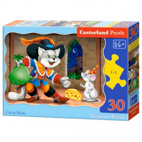 Puzzle Chat en bottes, Puzzle 30 pièces