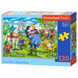 Puzzle Blanche Neige - Fin Heureuse, Puzzle 120 Teiles