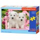 Puzzle White Terrier Chiots, Puzzle 120 Teiles