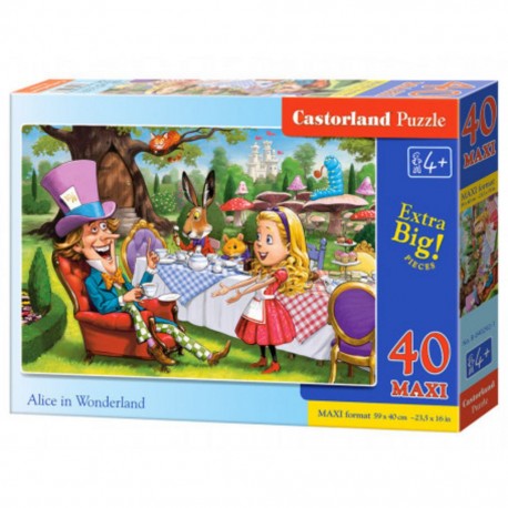 Puzzle Alice au pays des merveilles, Puzzle 40 couleurs maxi