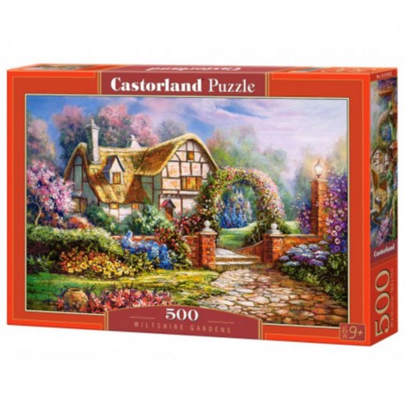 Puzzle Jardins du Wiltshire, Puzzle 500 couleurs