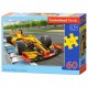 Puzzle Bolide de course sur piste, Puzzle 60 couleurs