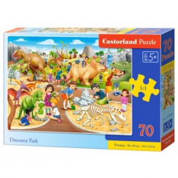 Puzzle Parc des dinosaures, Puzzle 70 couleurs