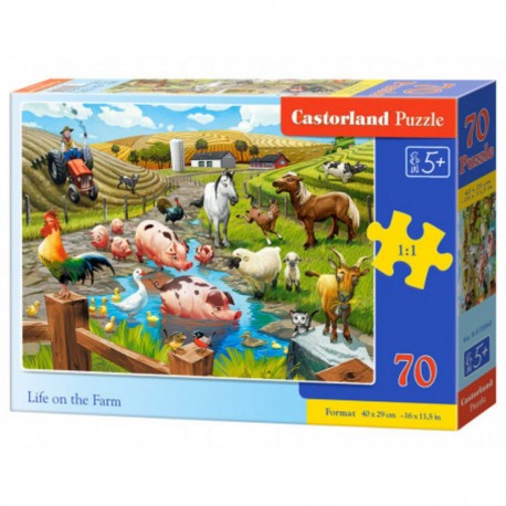 Puzzle La vie à la ferme, Puzzle 70 Teile