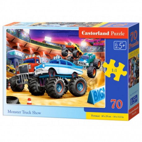 Puzzle Monster Truck Show, Puzzle 70 pièces