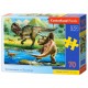 Puzzle Tyrannosaurus vs Triceratops, Puzzle 70 pièces