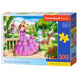 Puzzle Princesse au jardin royal, Puzzle 100 couleurs