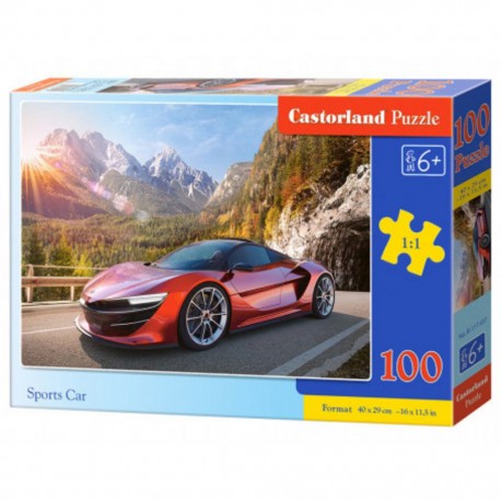 Puzzle Voiture de sport, Puzzle 100 couleurs